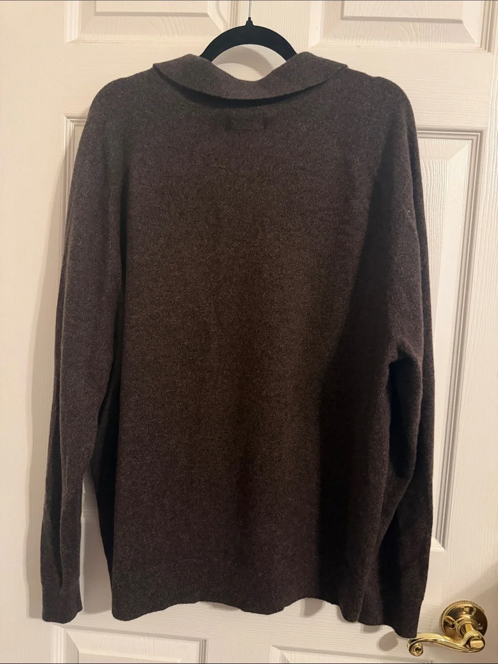 Banana Republic Men’s Cashmere Polo Sweater XL Brown